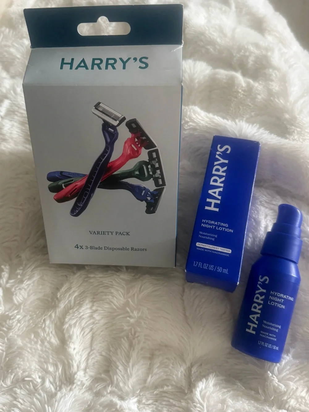 Harry's Hydrating Night Lotion & Razor Variety Pack